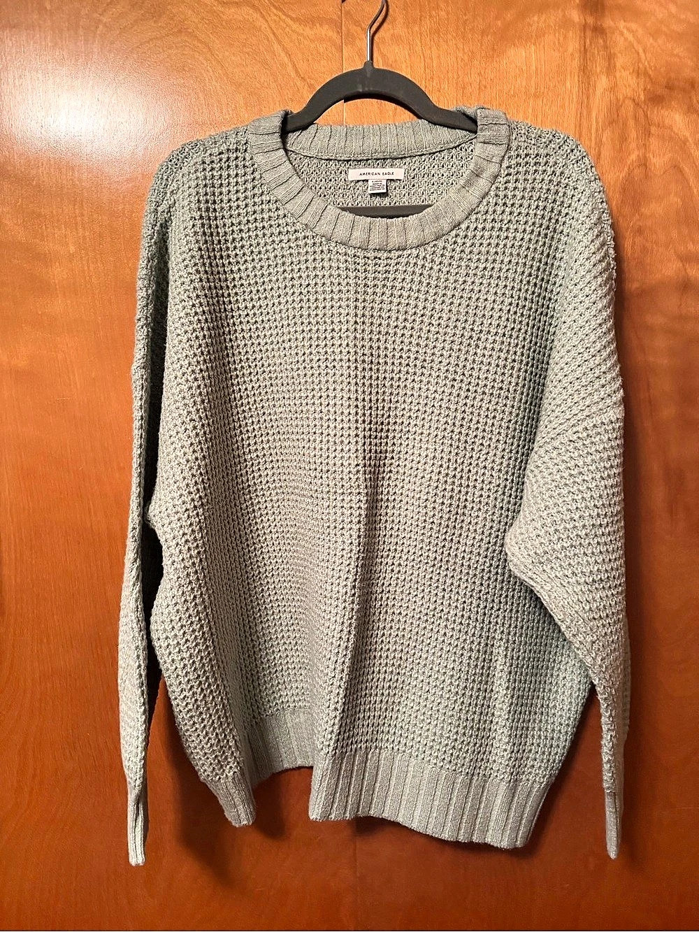 American Eagle Oversized Waffle Knit Sweater